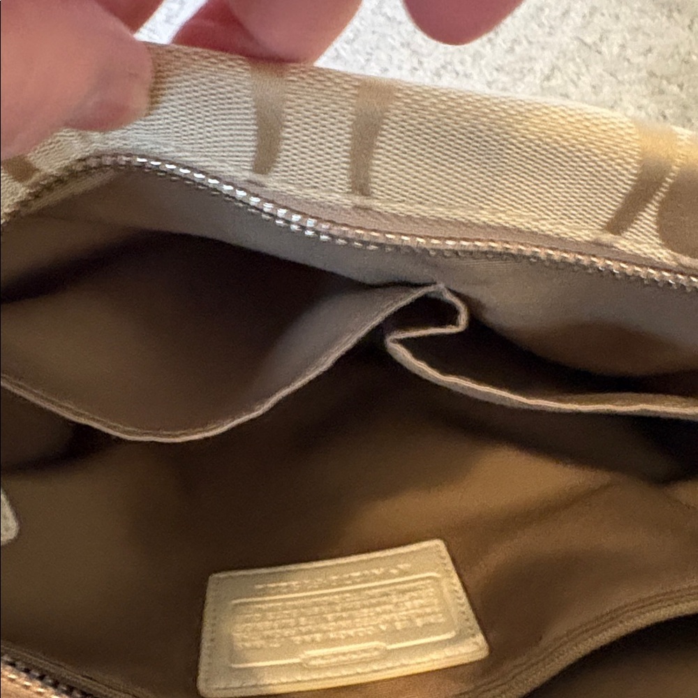 Coach Heritage Stripe Beige with all the Things! - Picture 14 of 14